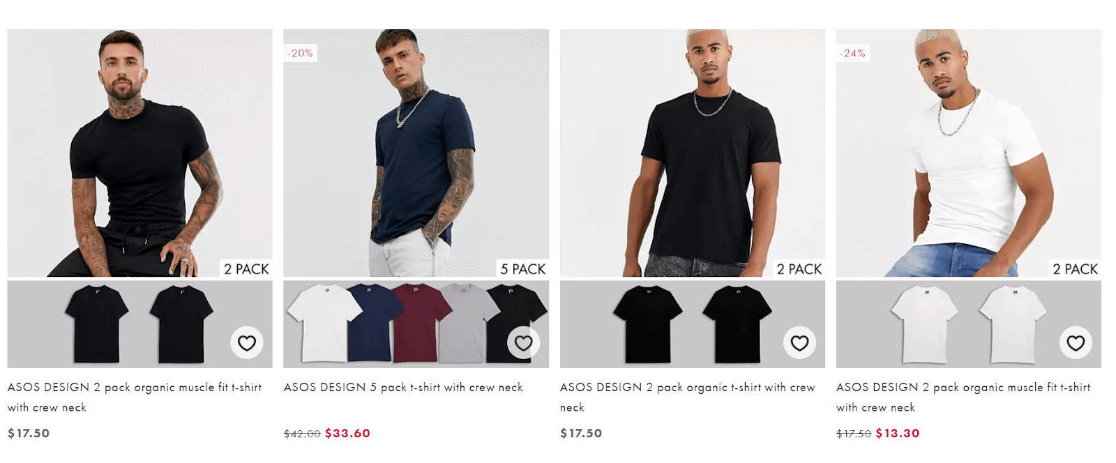 Asos category page