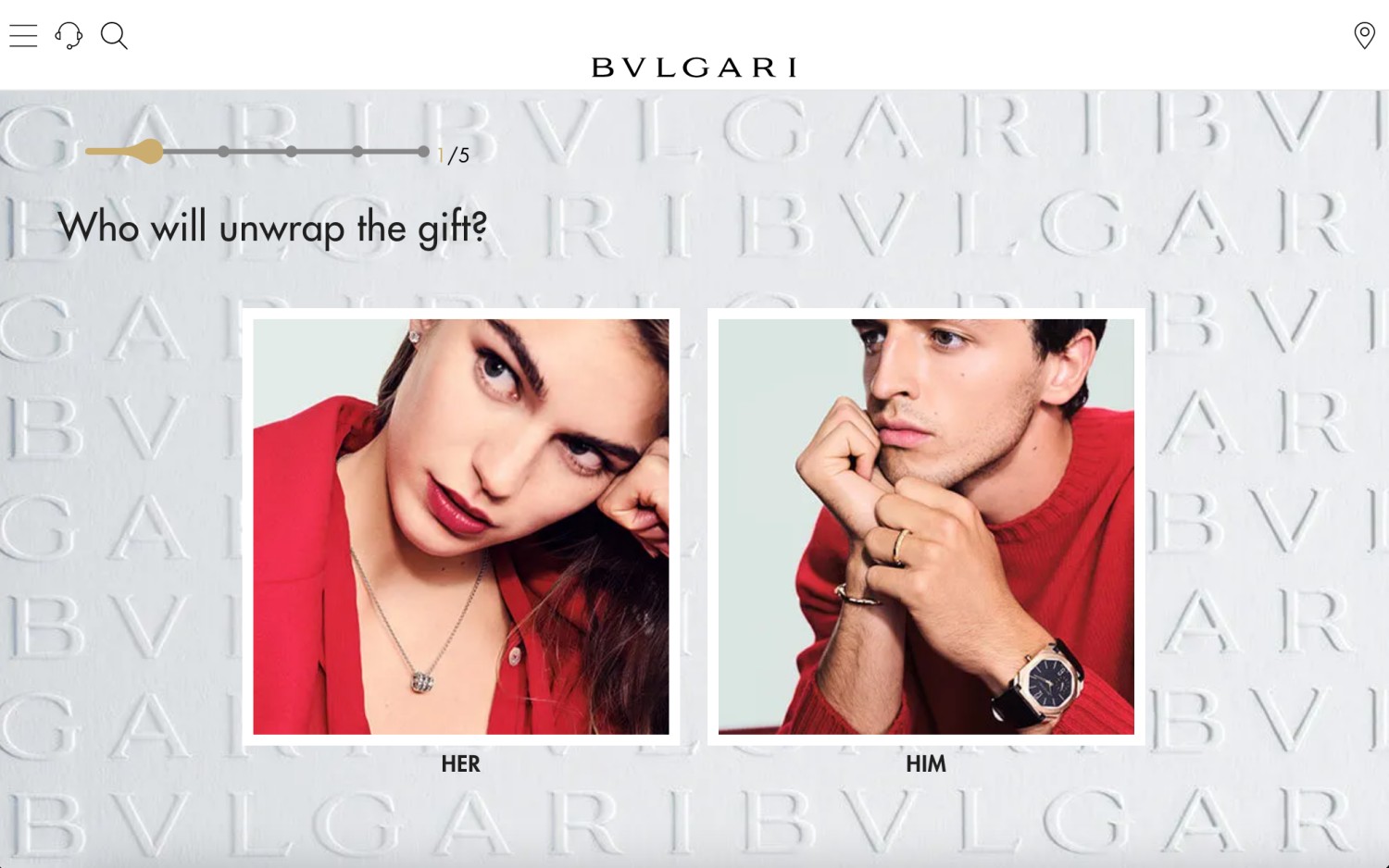 bulgari online gift shopping experiences