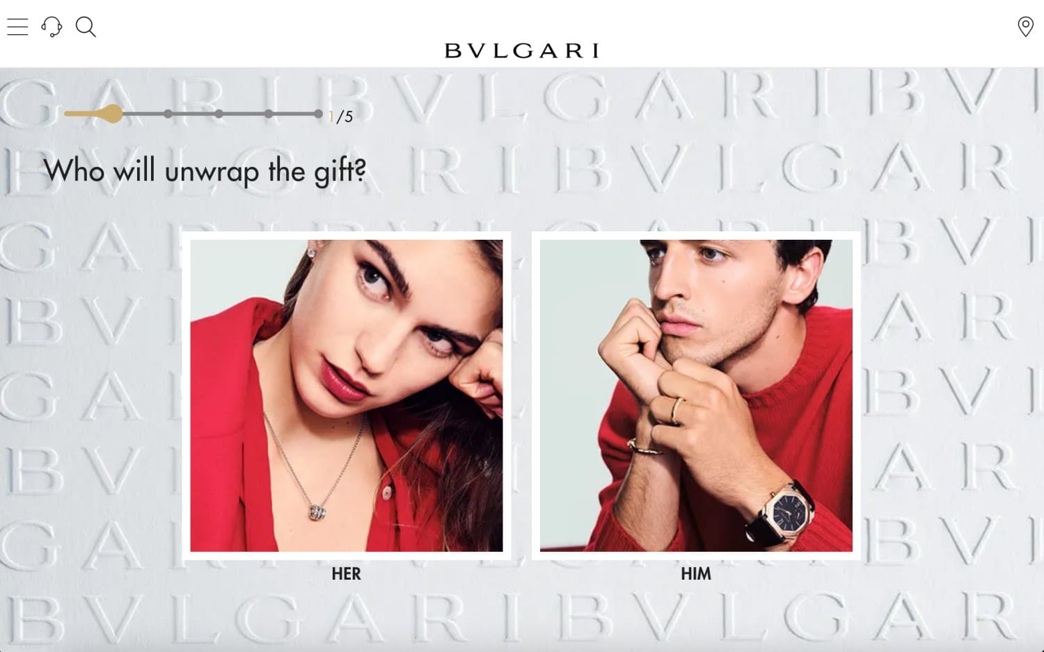 bulgari online gift shopping experiences