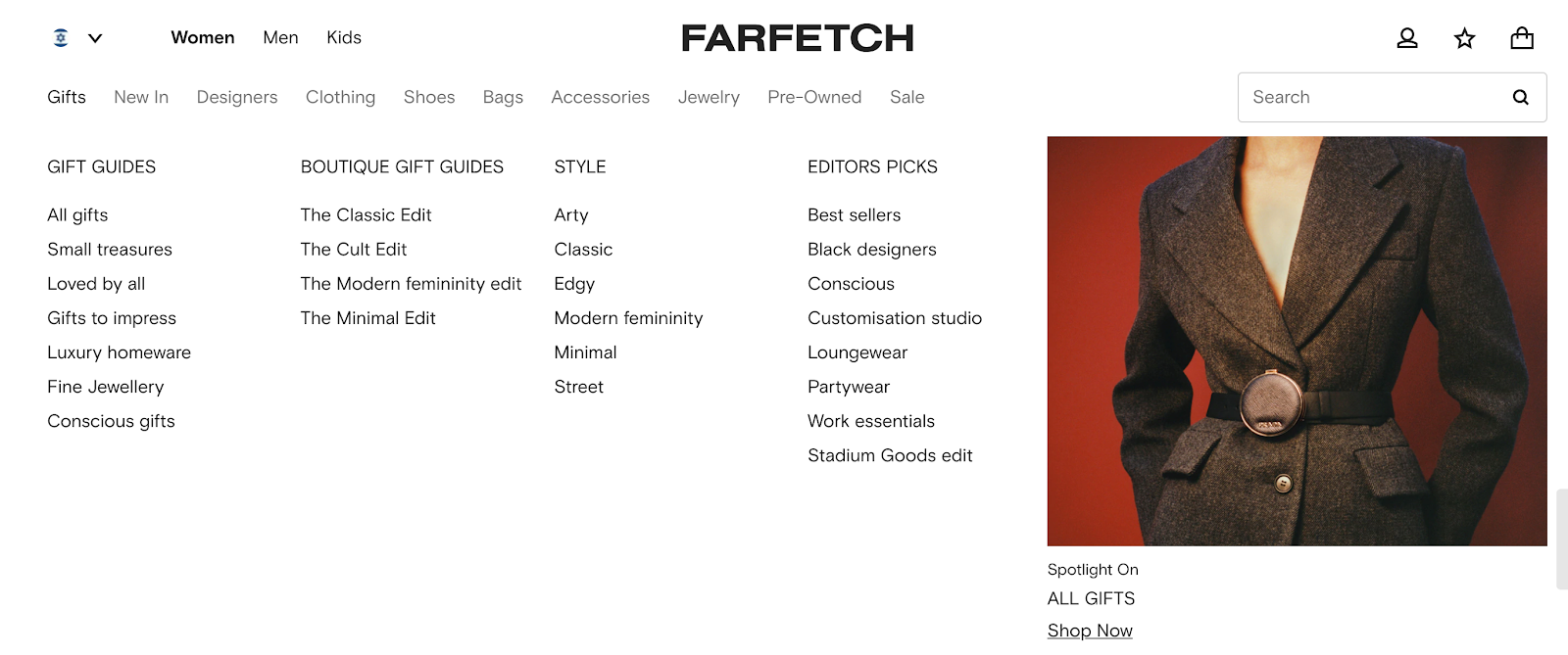 Farfetch's gift guides