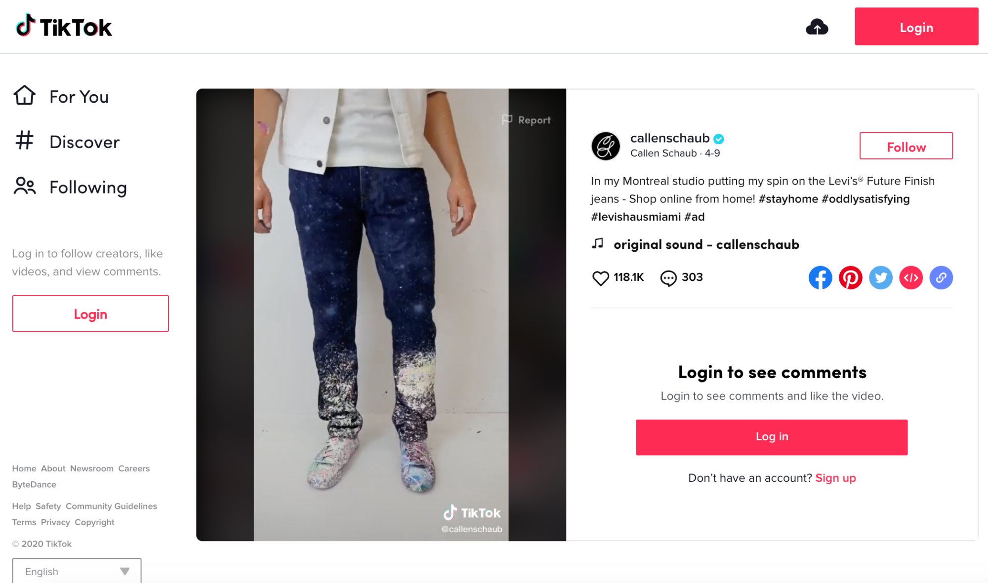 Levi's using TikTok for social commerce