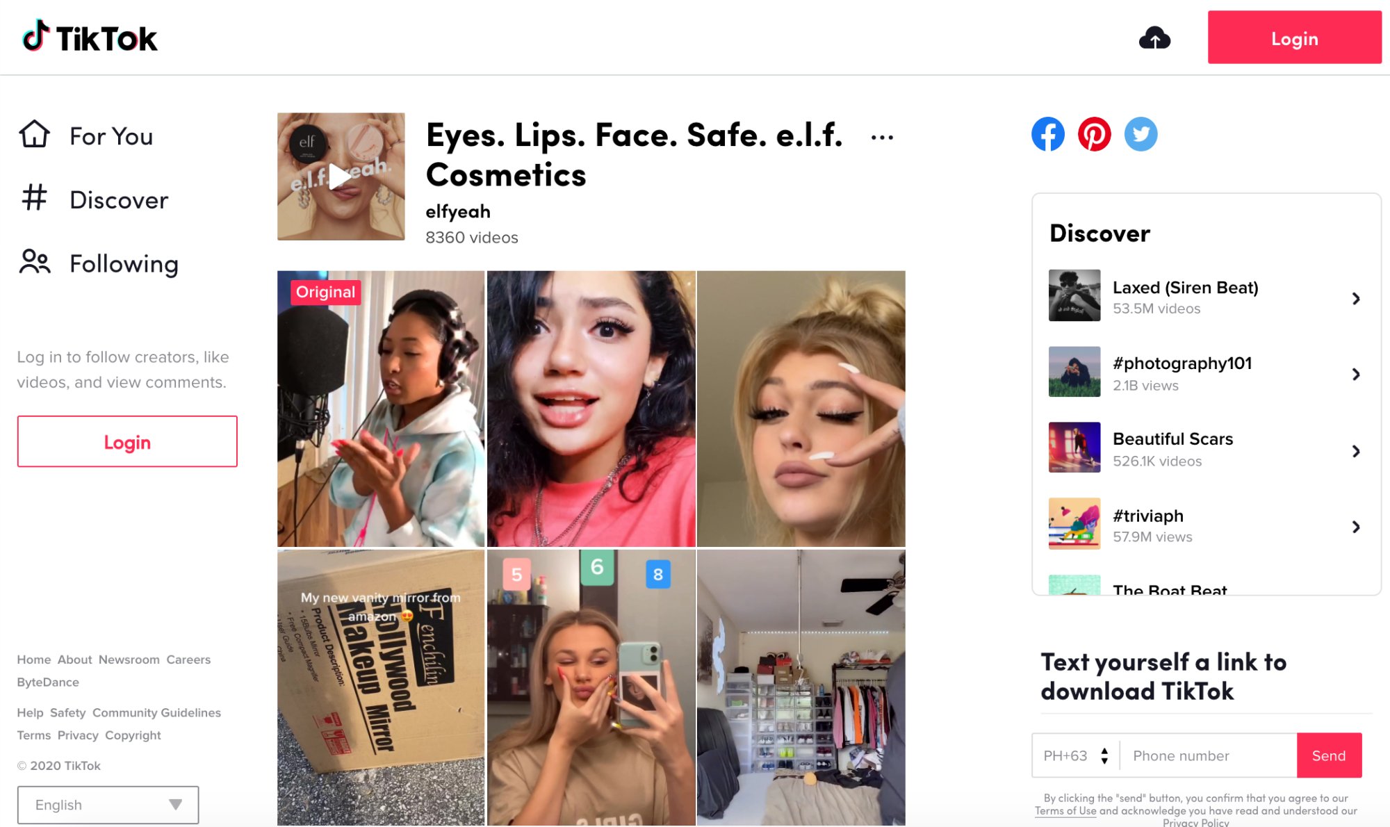 Beauty brands using Tiktok for social commerce