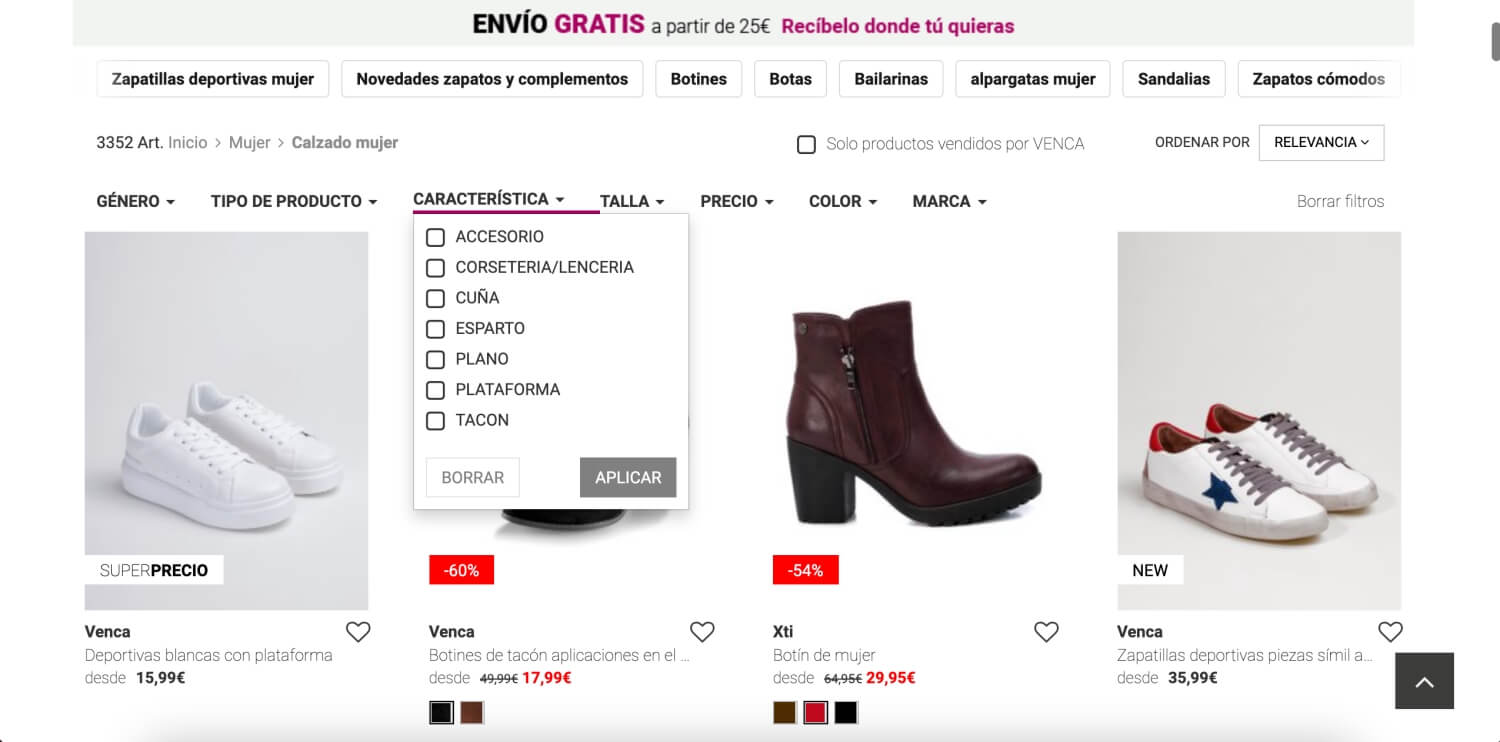 shoes search online shopping