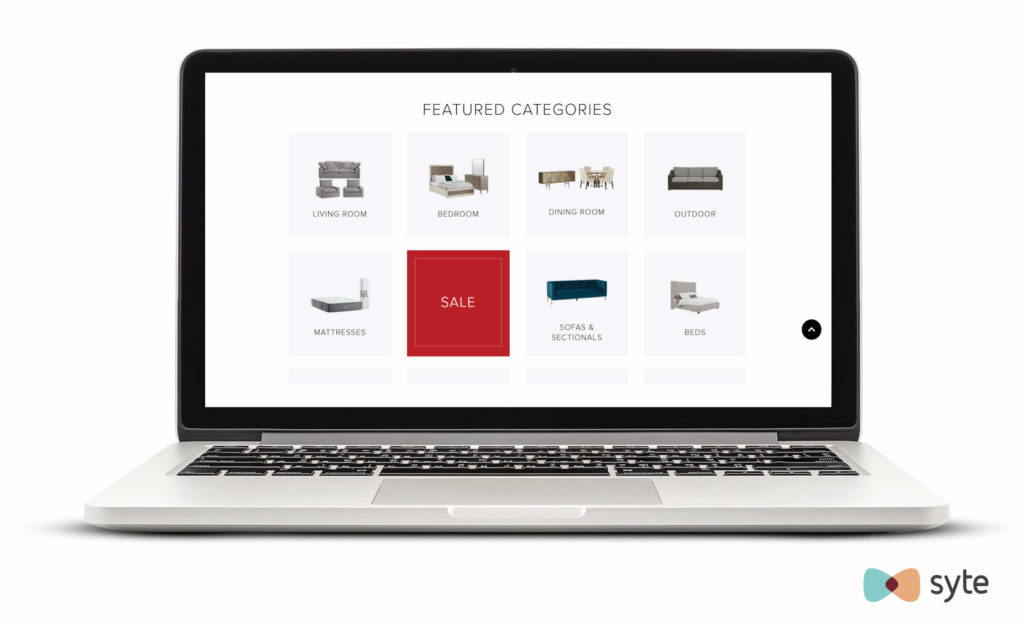 City Furniture's visual merchandising product categories 