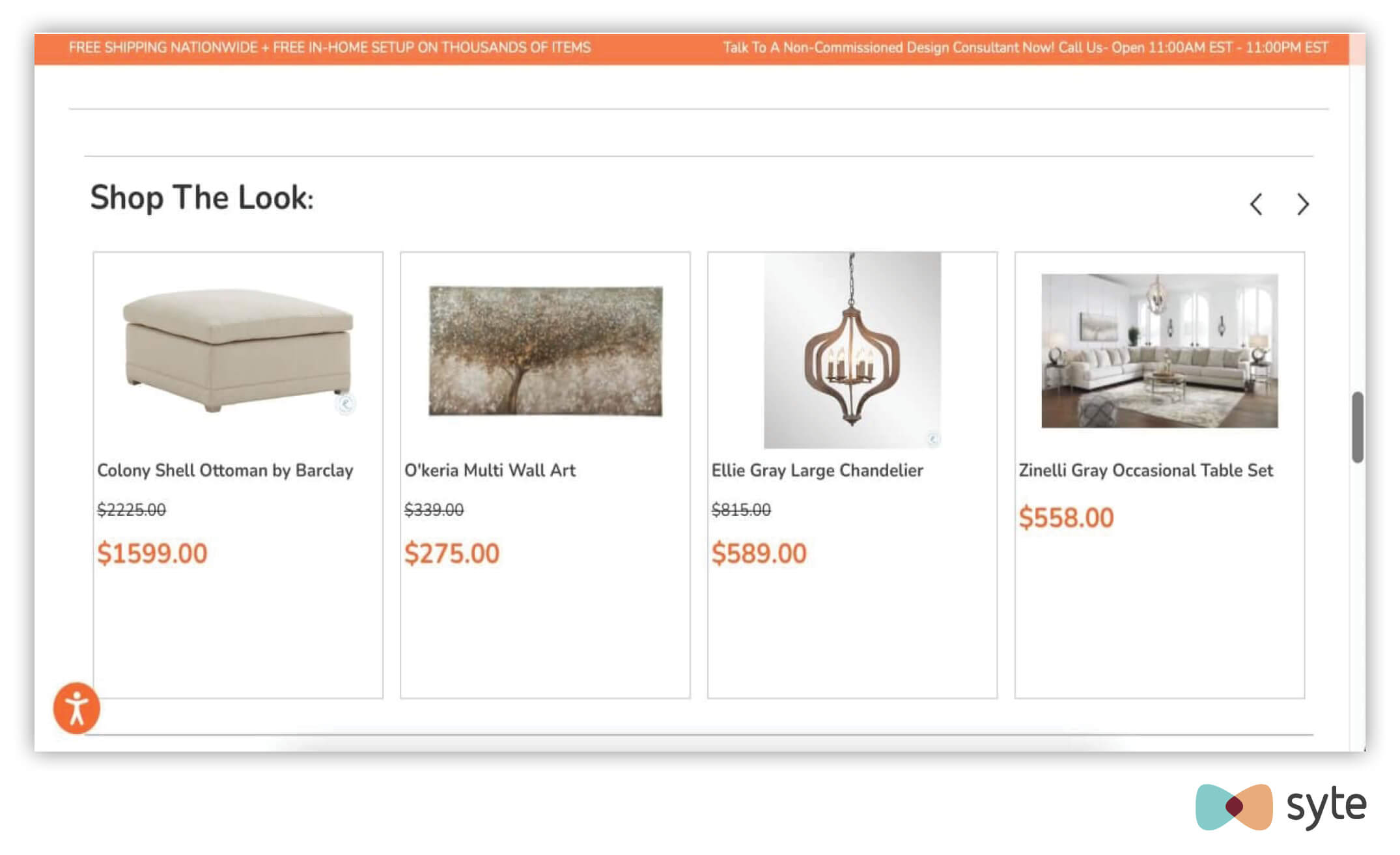 coleman furniture shop the look tool, an ecommerce UX best practice