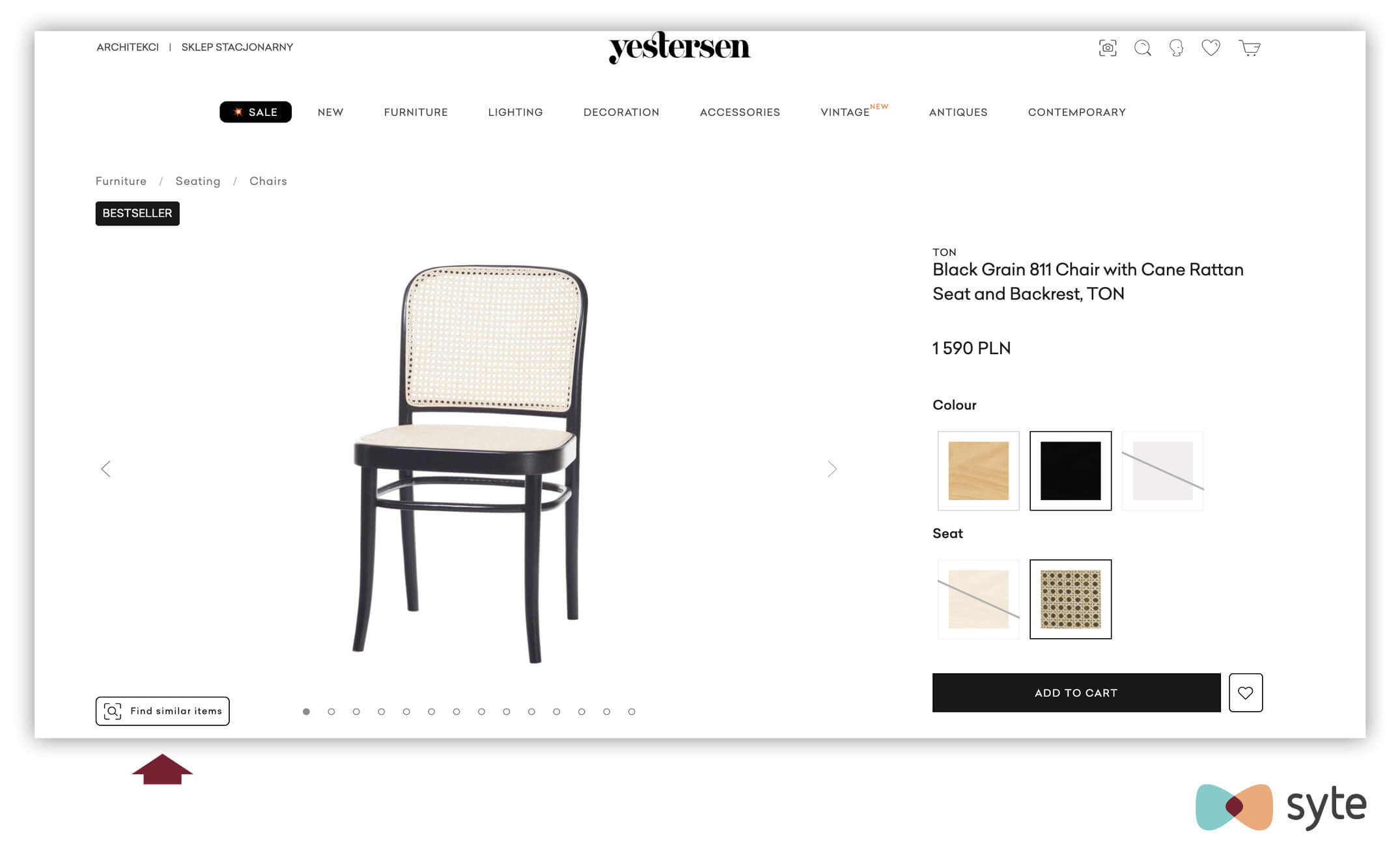 yestersen's discovery button eCommerce experience