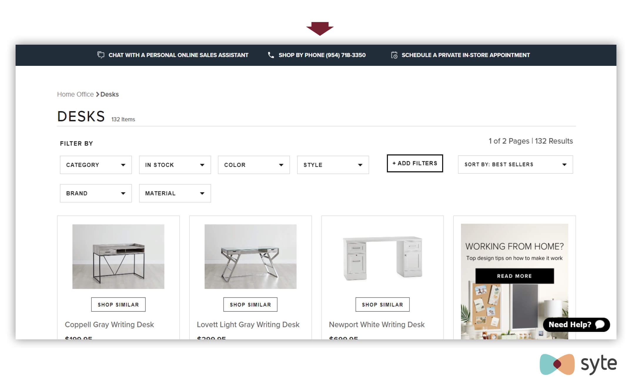 city furniture chat and phone options online