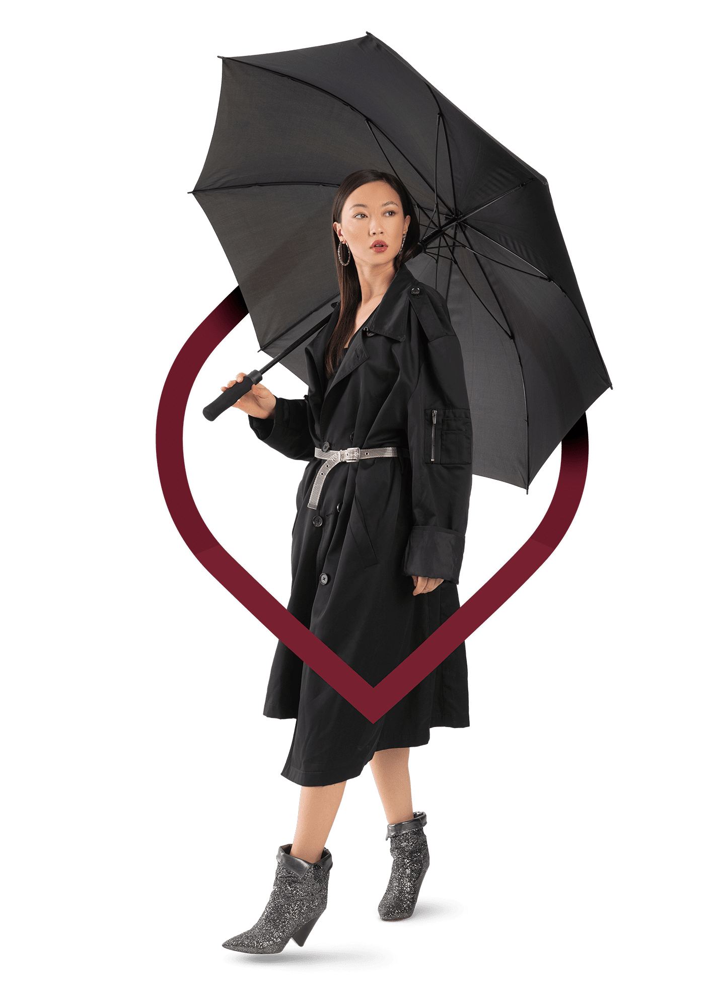 Full product discovery suite = woman with umbrella - desktop