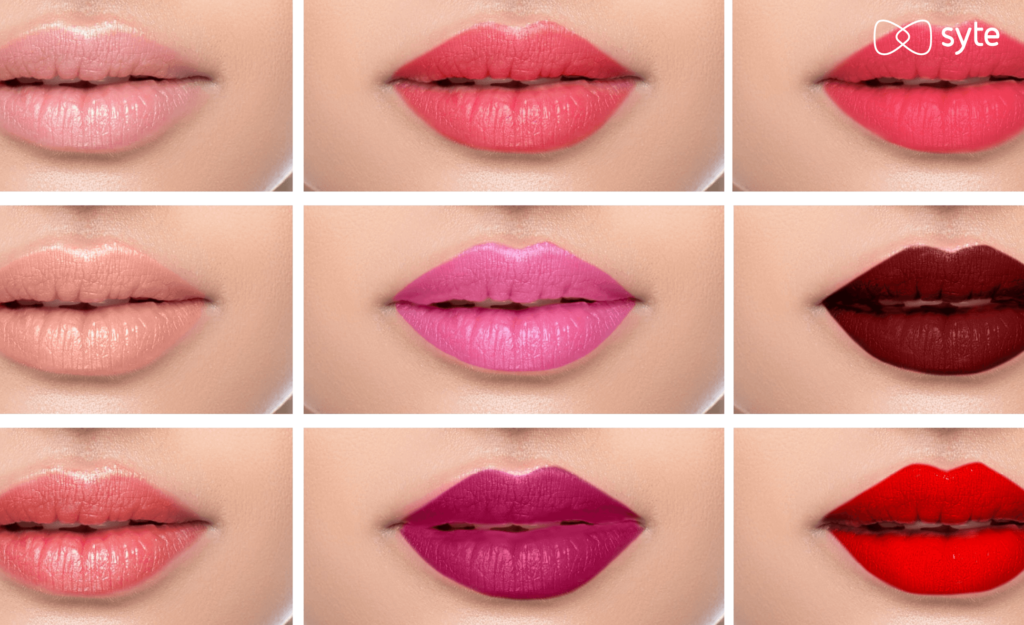 Many different shades of lip color. 