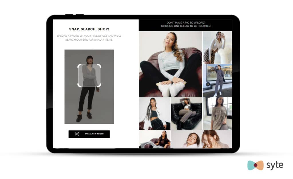 Ardene's visual search tool