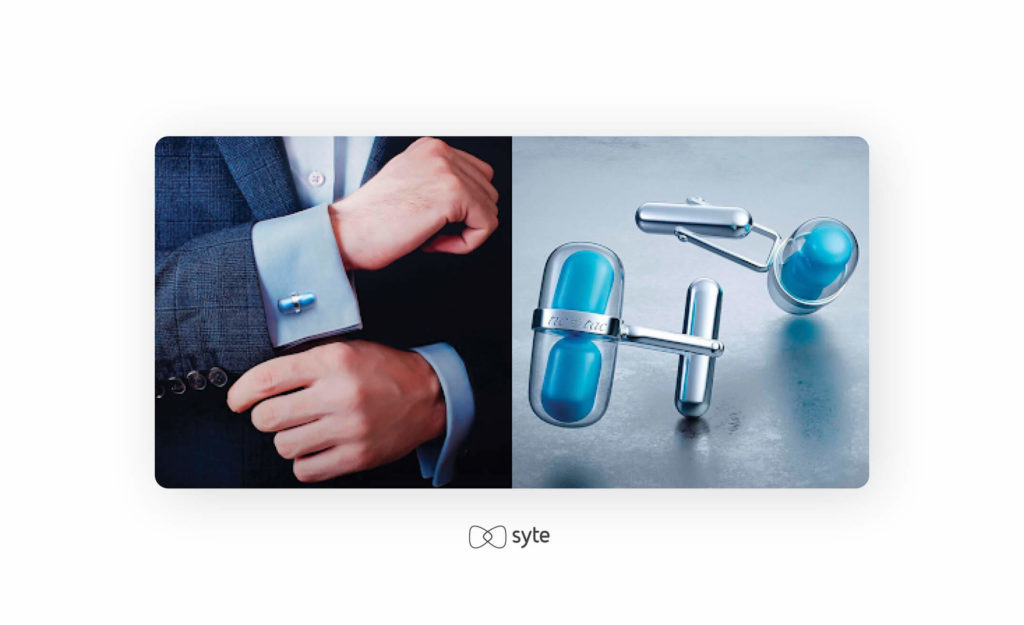 Cufflinks that store Tic Tac mints