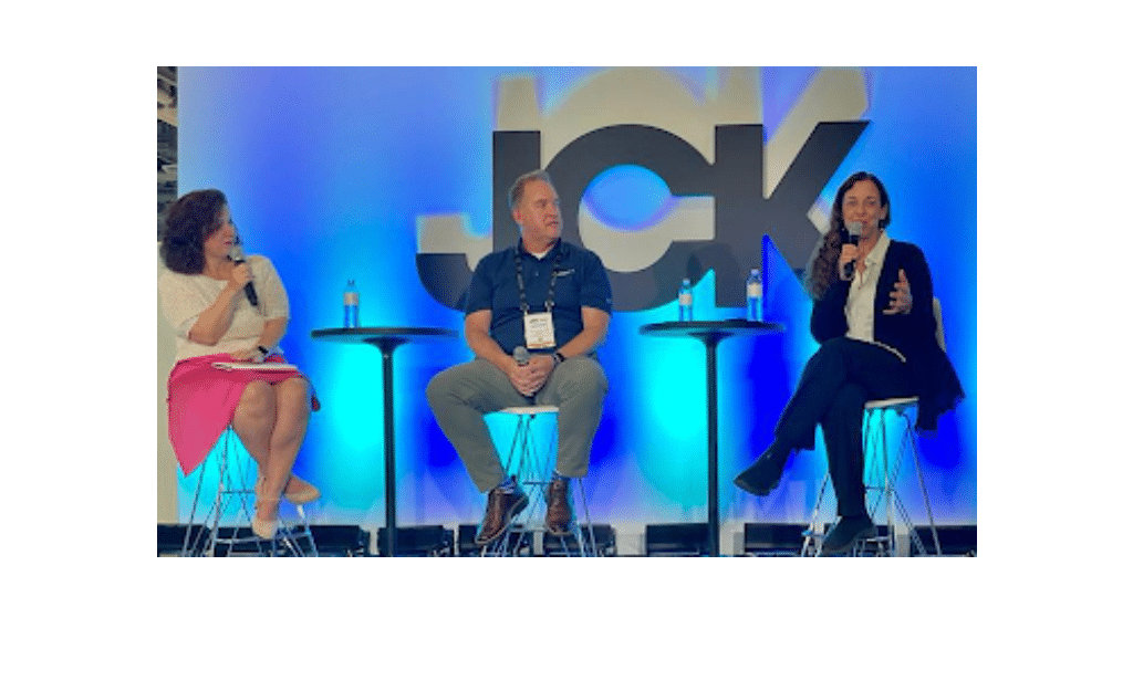 Syte CEO Vered Levy-Ron taking part in the JCK panel talk